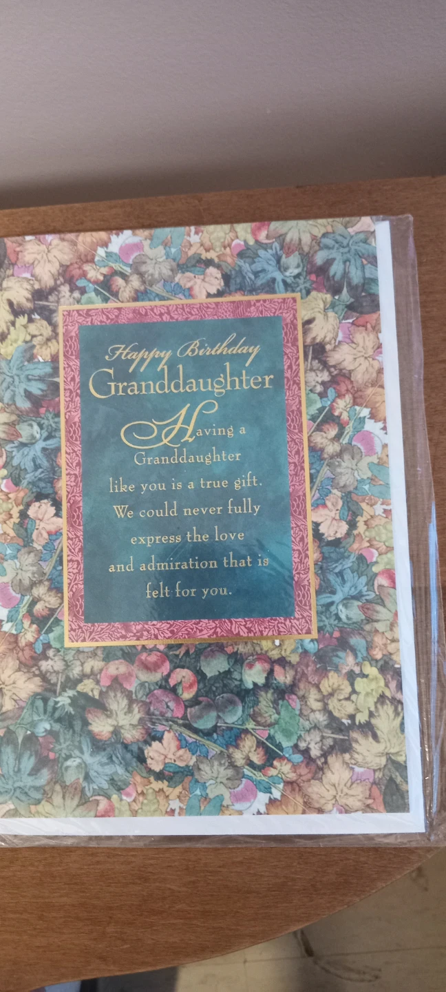 Happy Birthday Granddaughter Card