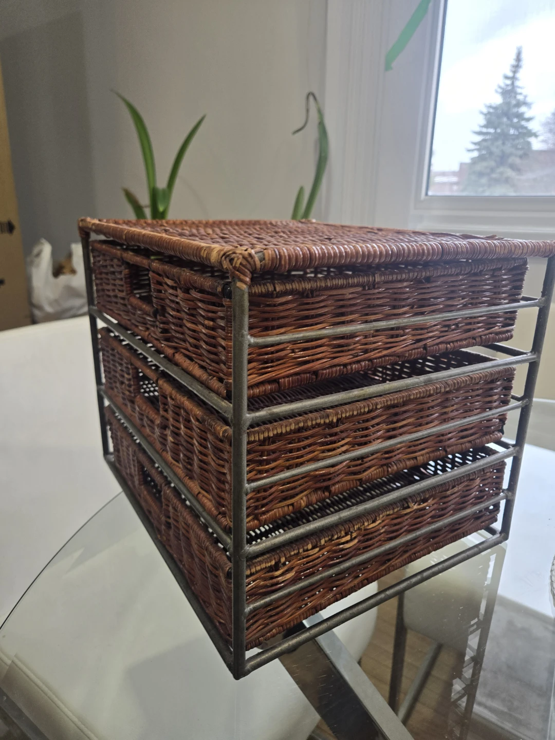 Wicker 3-Tier Storage Organizer - photo 2