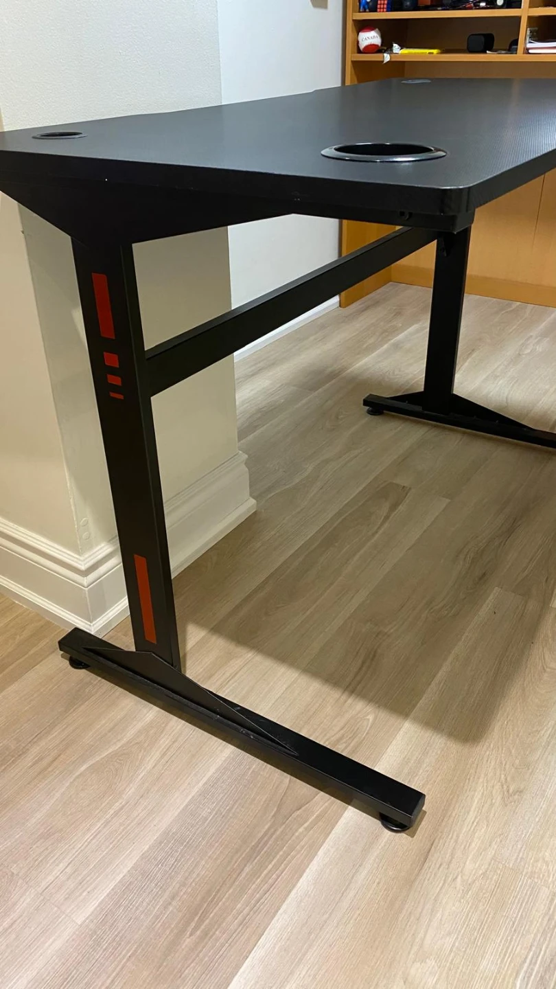 Black office desk and chair - photo 2