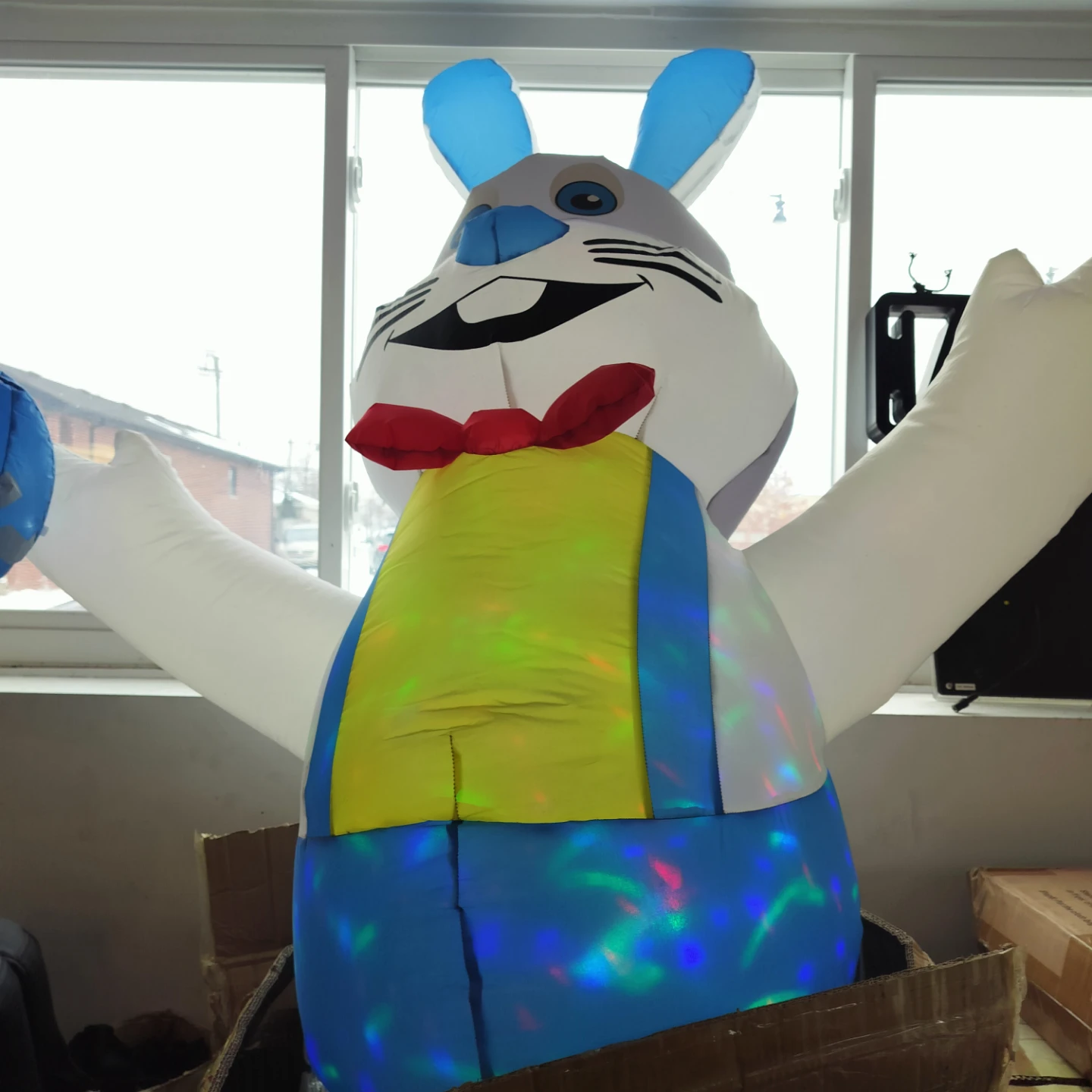 Inflatable Easter Bunny Decoration (3 Bunnies) OBO - photo 2