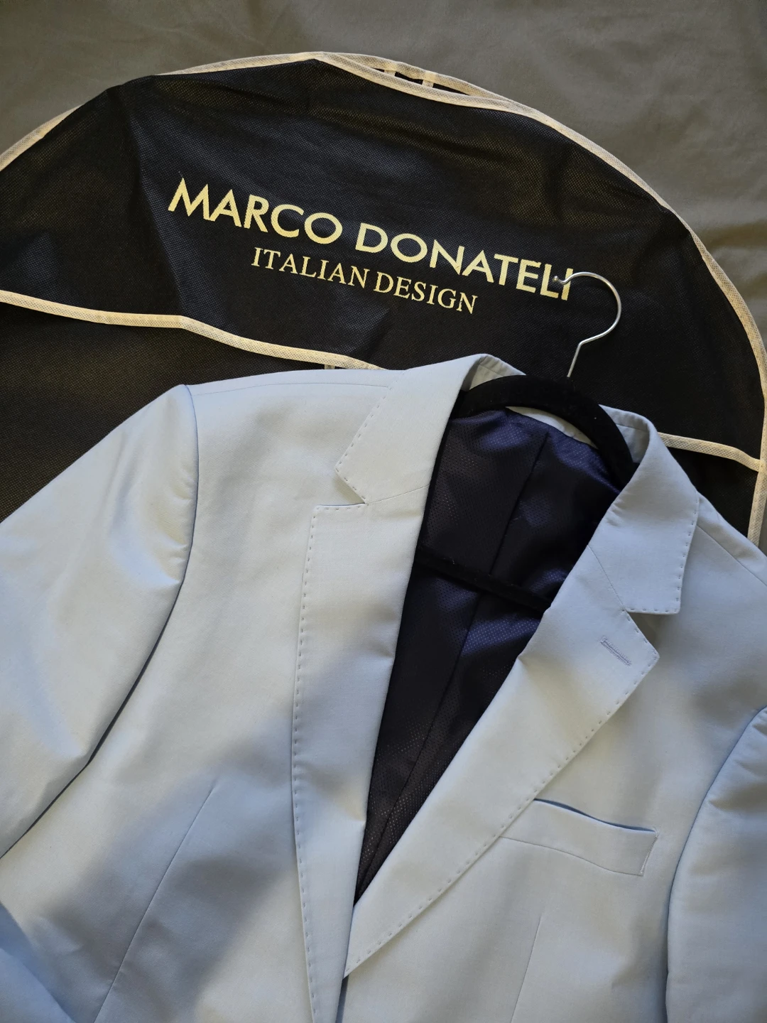 Marco Donatelli Italian Design Light Blue Suit with Tie - photo 3