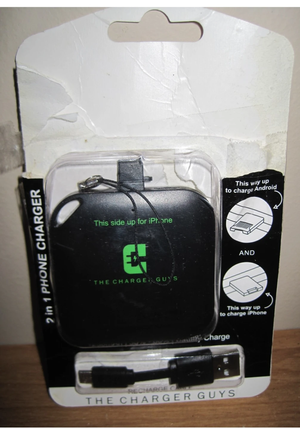The Charger Guys 2 in 1 Phone Charger.