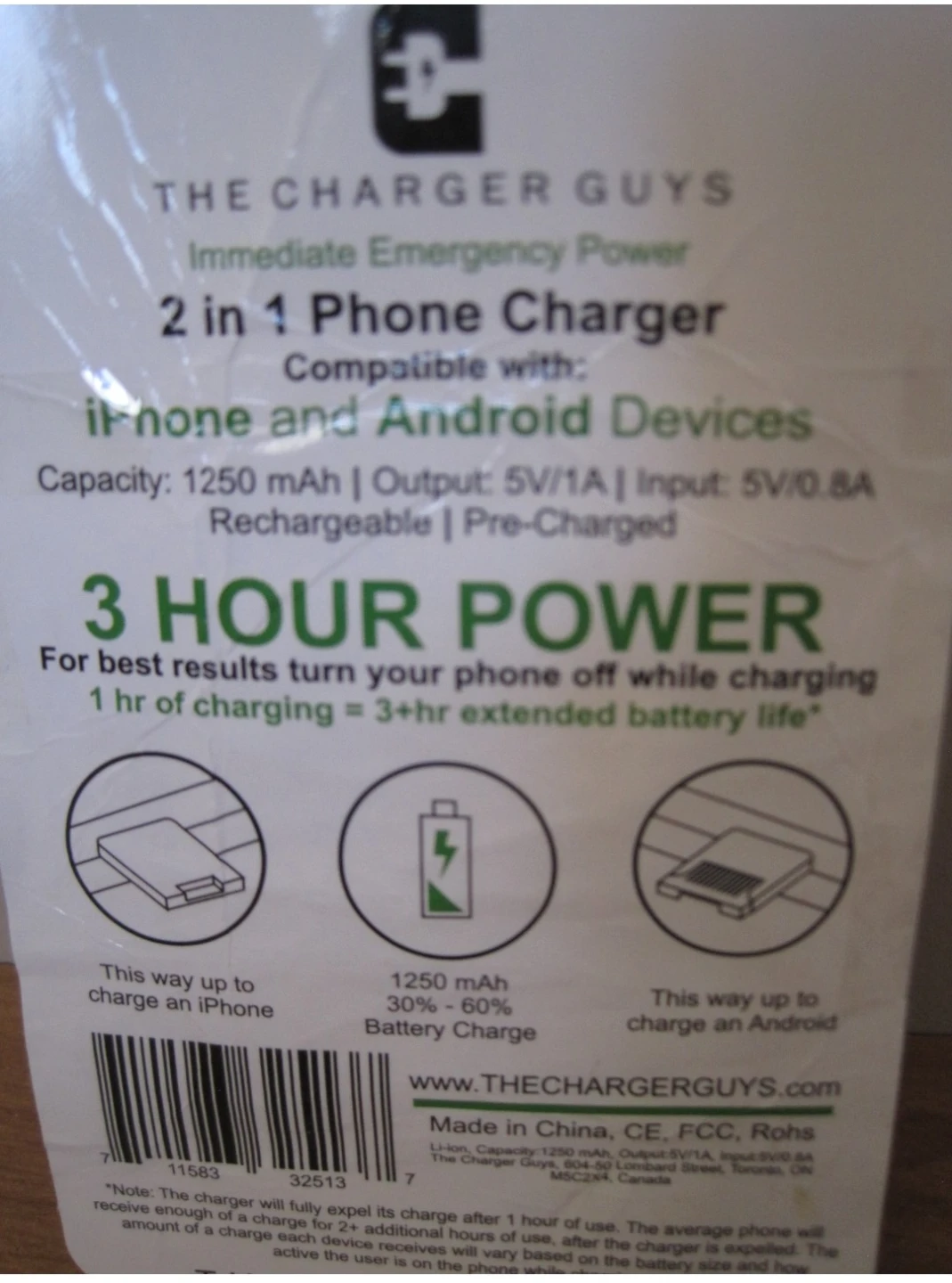 The Charger Guys 2 in 1 Phone Charger. - photo 2