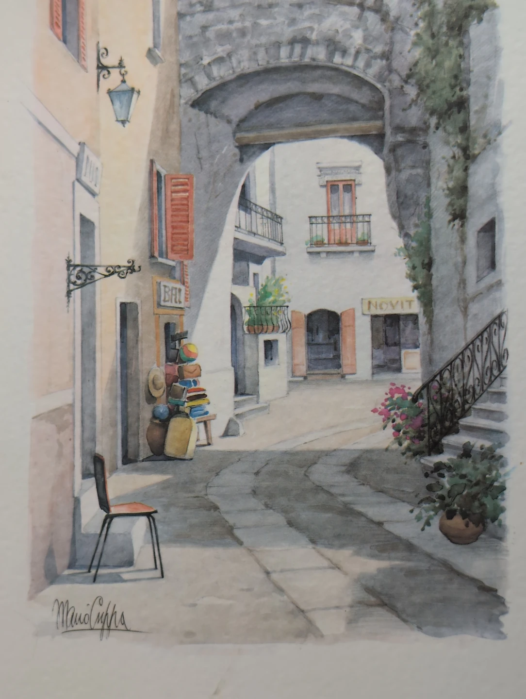 Mario Crippa Watercolour Print - Series Crippa N° 3 - photo 4
