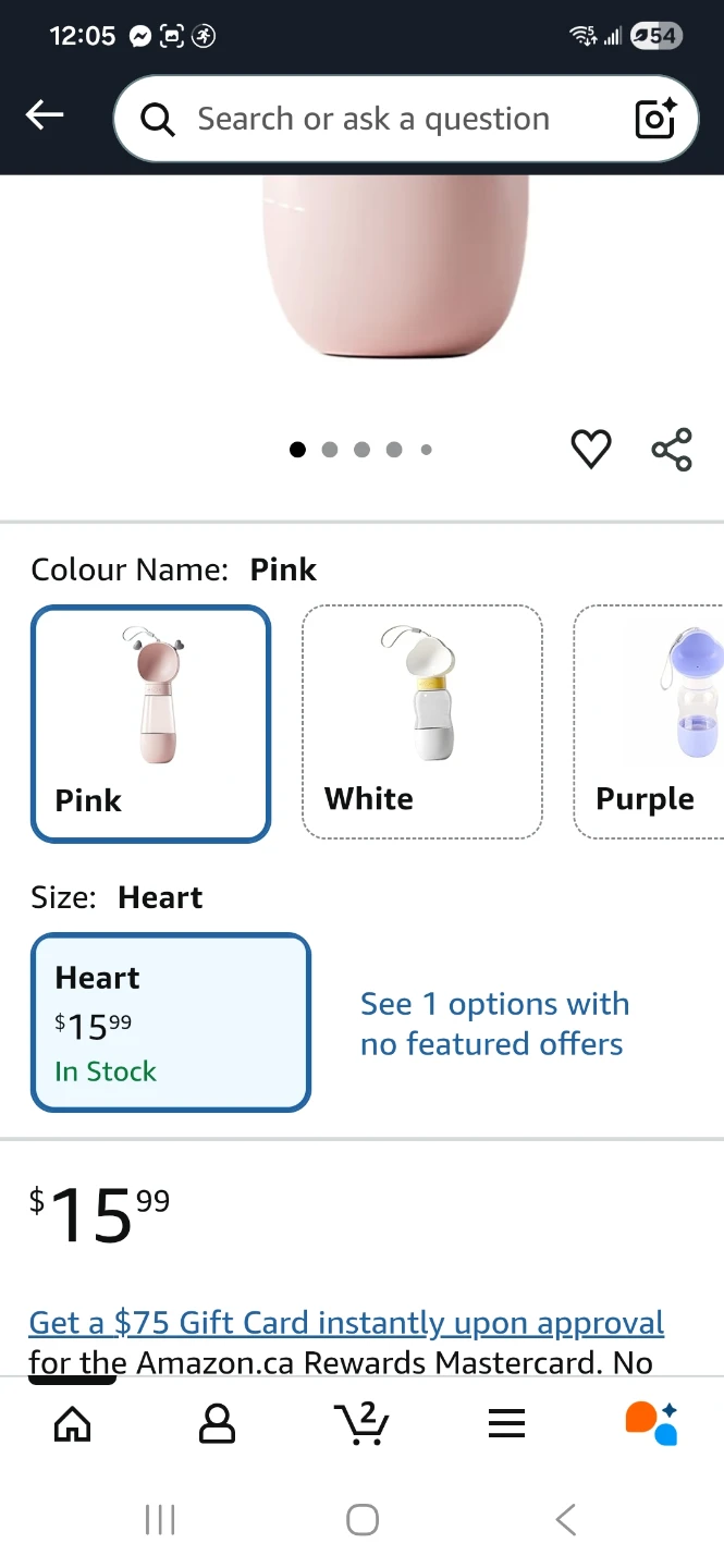 Pink Portable Pet Water Bottle - photo 2
