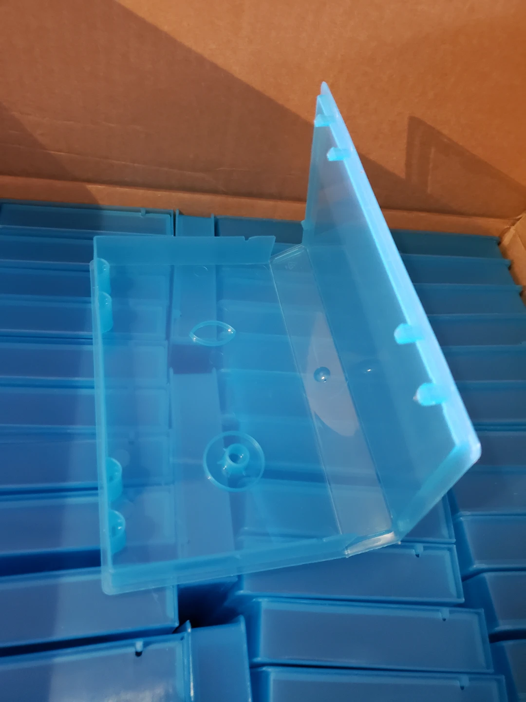 55 Blue Plastic VHS Cases - photo 3