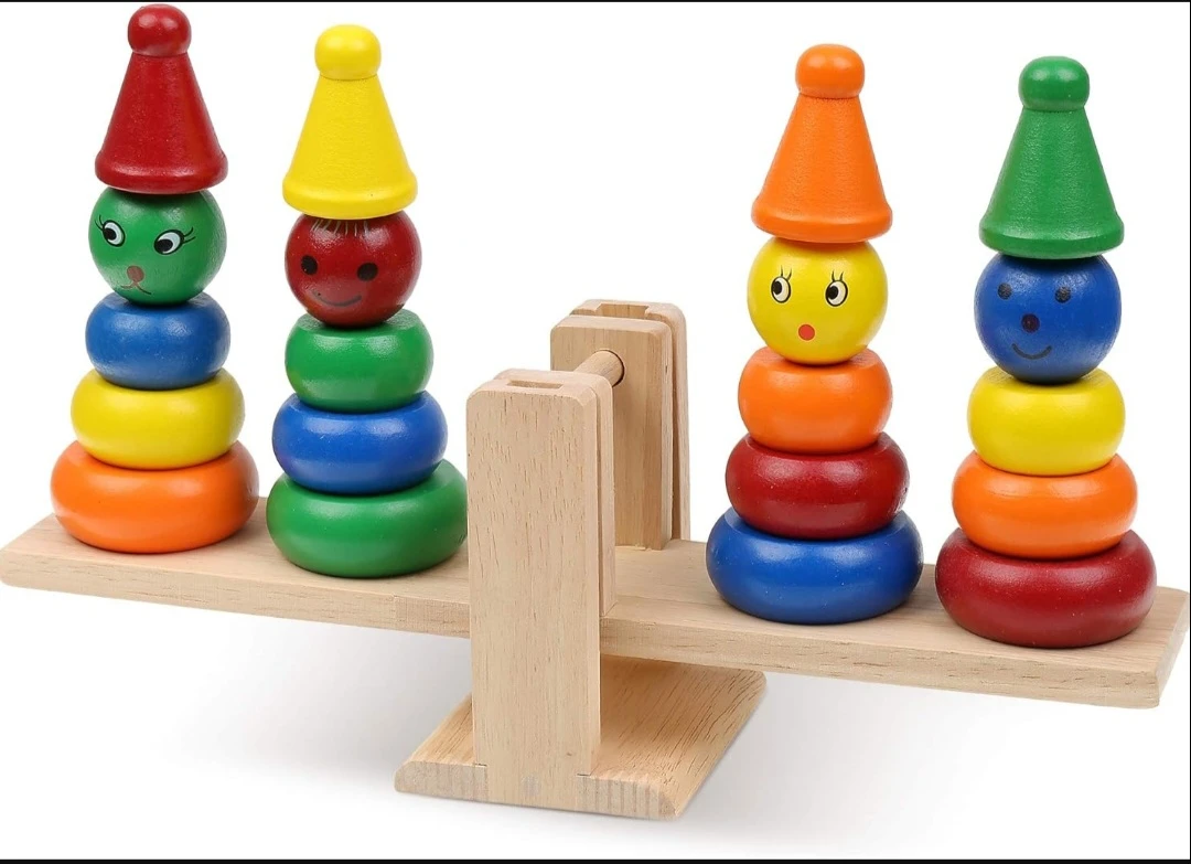 Boxiki Kids Rainbow Wooden Stacking Toy | Blocks | Stacking ...