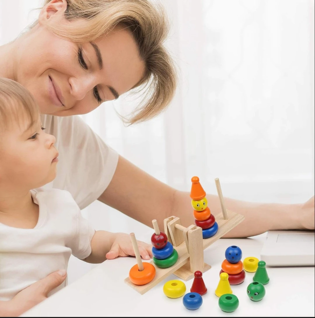 Boxiki Kids Rainbow Wooden Stacking Toy | Blocks | Stacking ... - photo 3