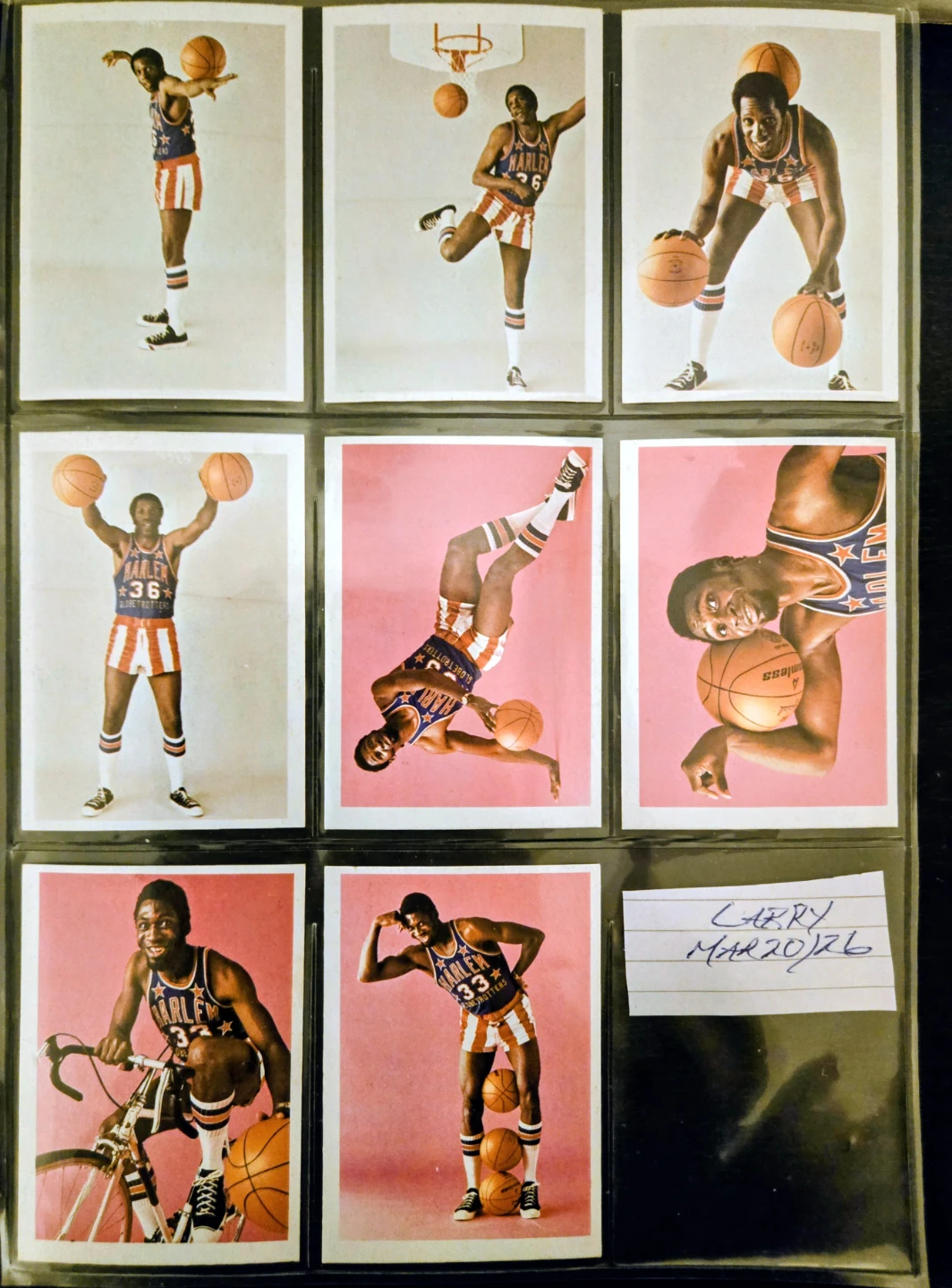 1971 Fleer Harlem Globetrotters, High Grade. Meadowlark Lemon