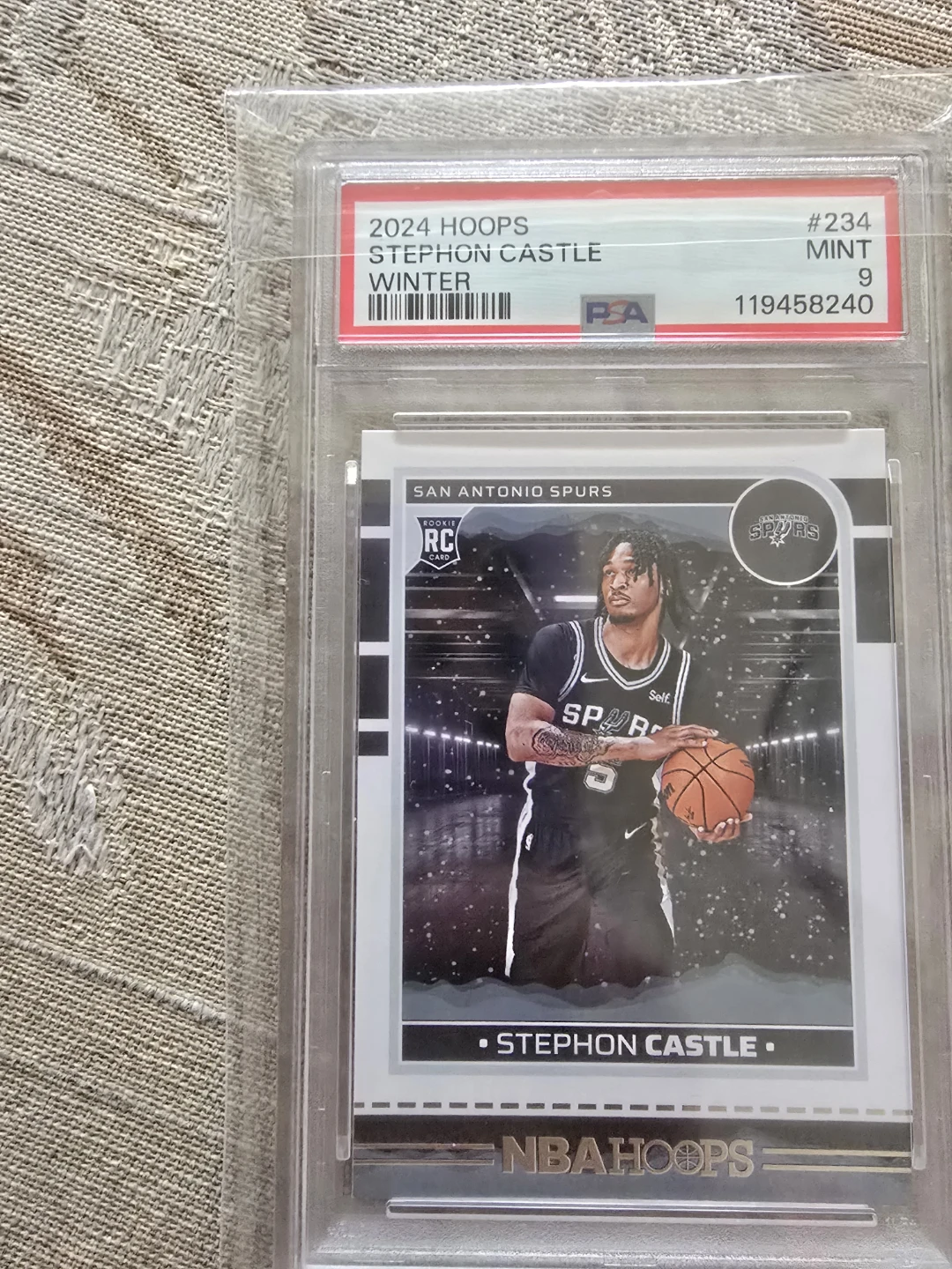 2024 Hoops Stephon Castle Rookie Card (PSA 9)
