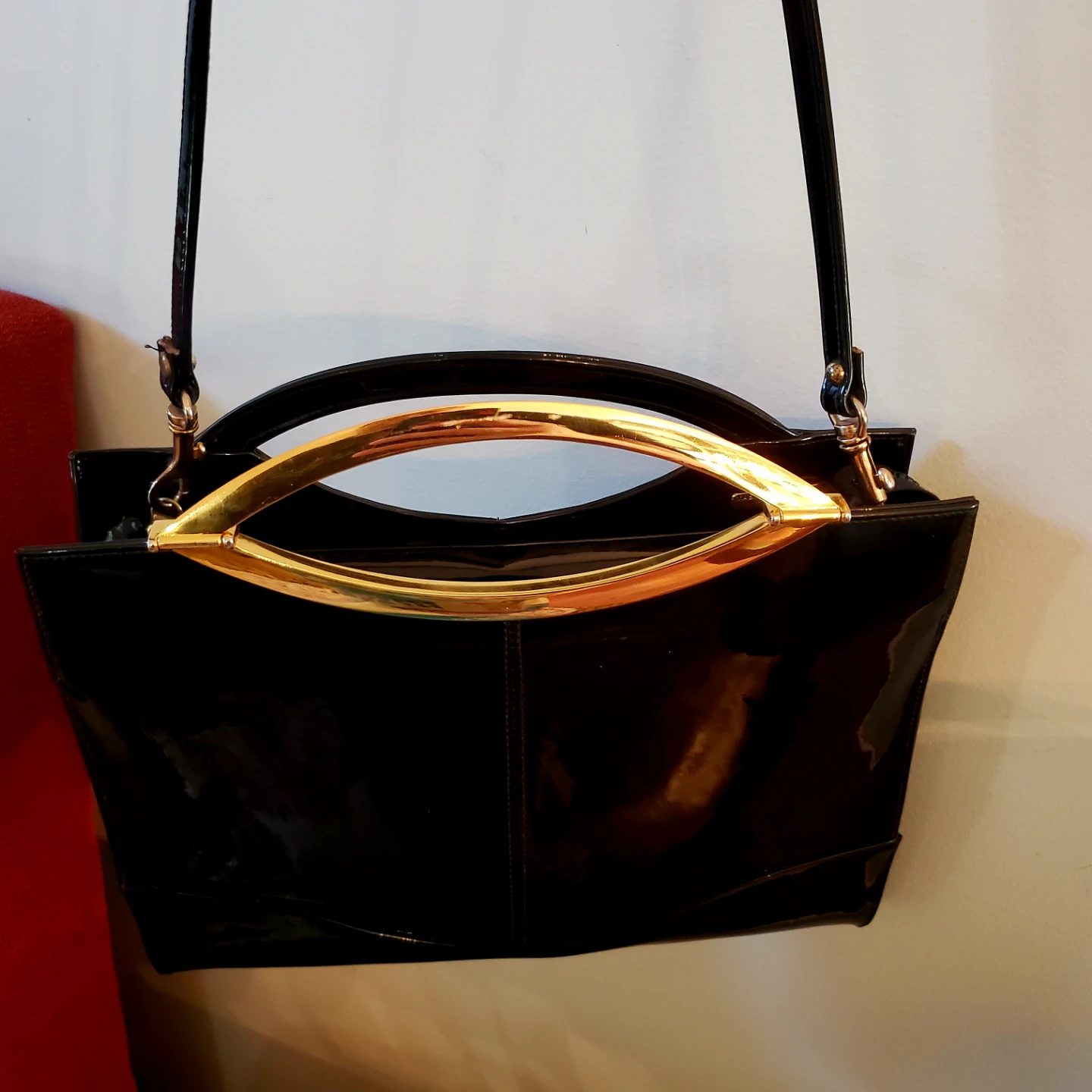1950's Master Craft Leather Co. Patent Leather Handbag - photo 2