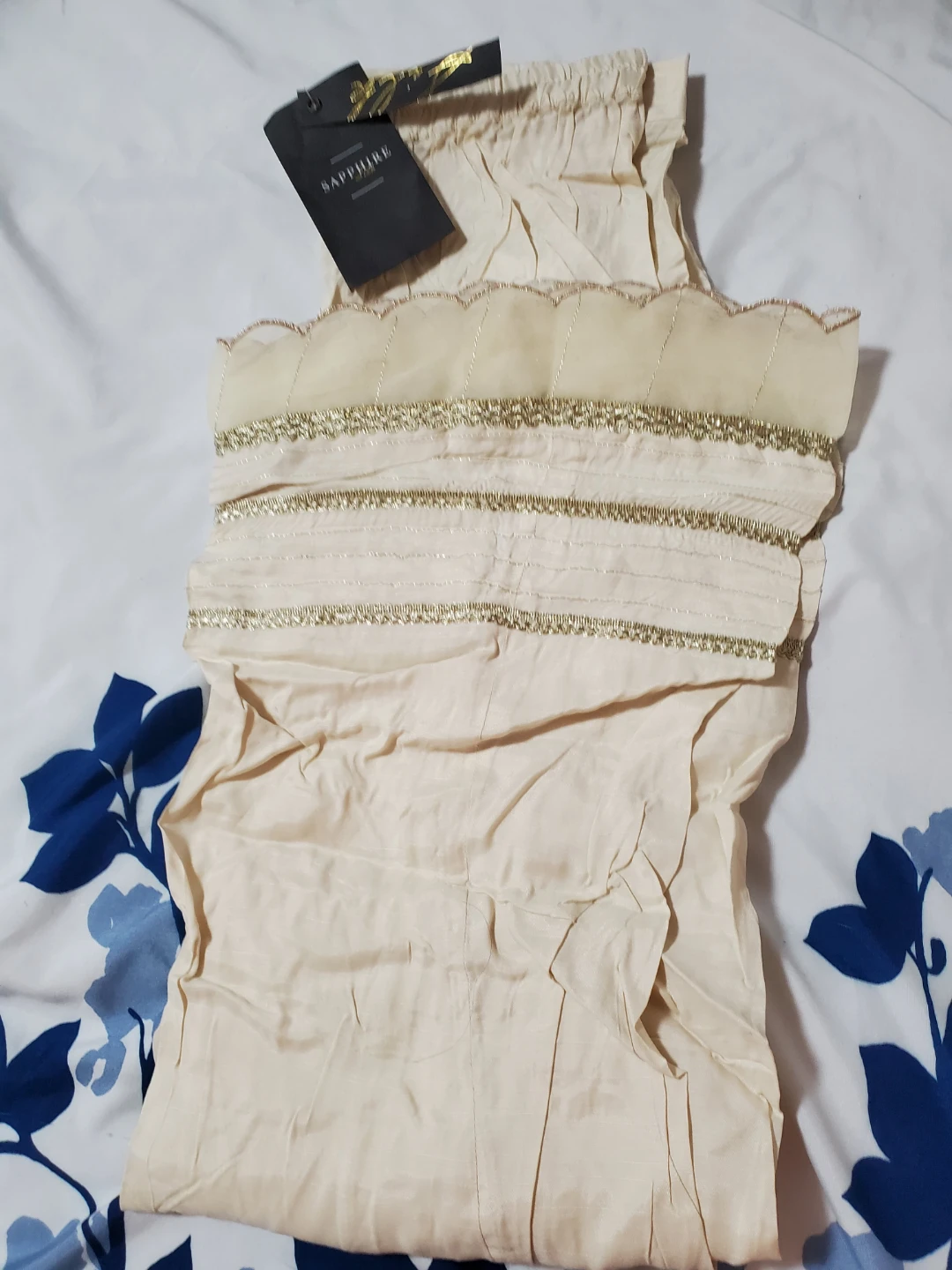Sapphire Women's Cream Flare Pants