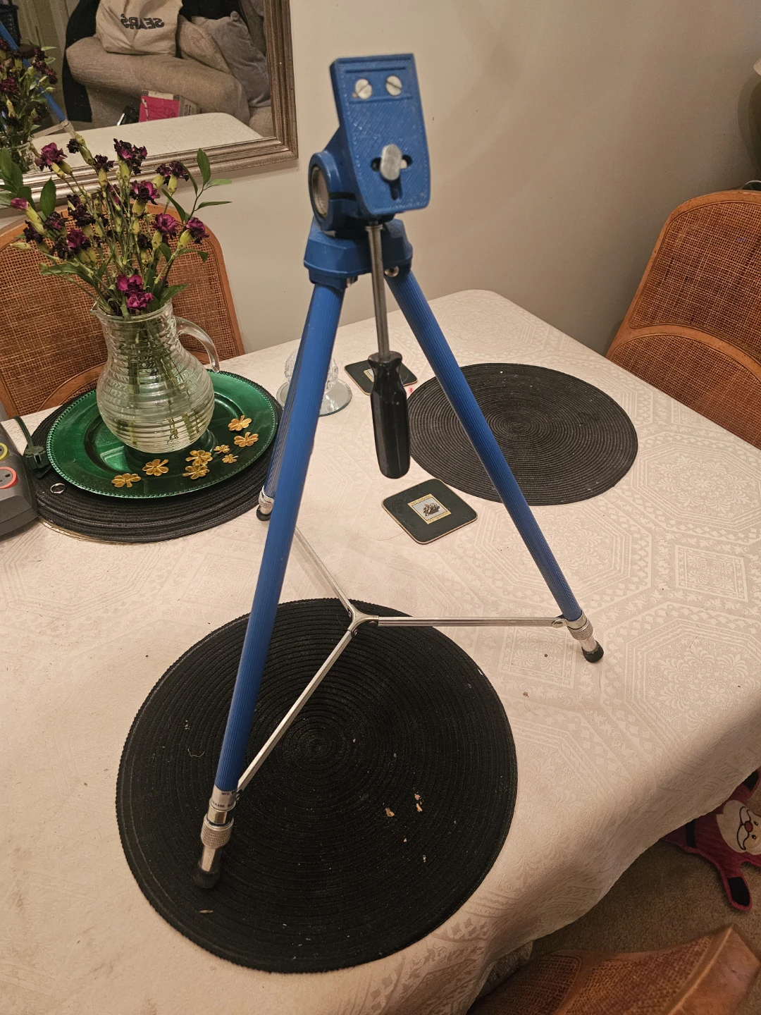 Blue Tripod with Pan Head - photo 2