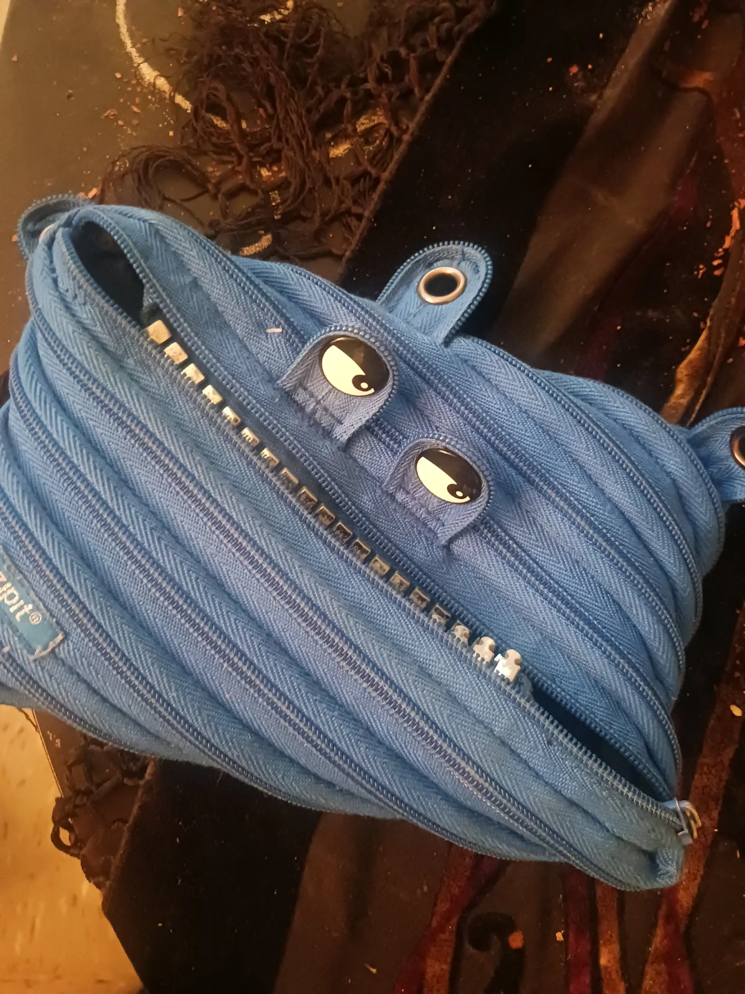 Blue Zipit Monster Pencil Case
