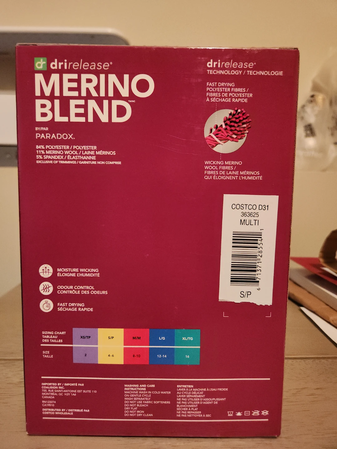 Dri-Release Merino Blend Women's Top - Black, Size S/P - photo 2