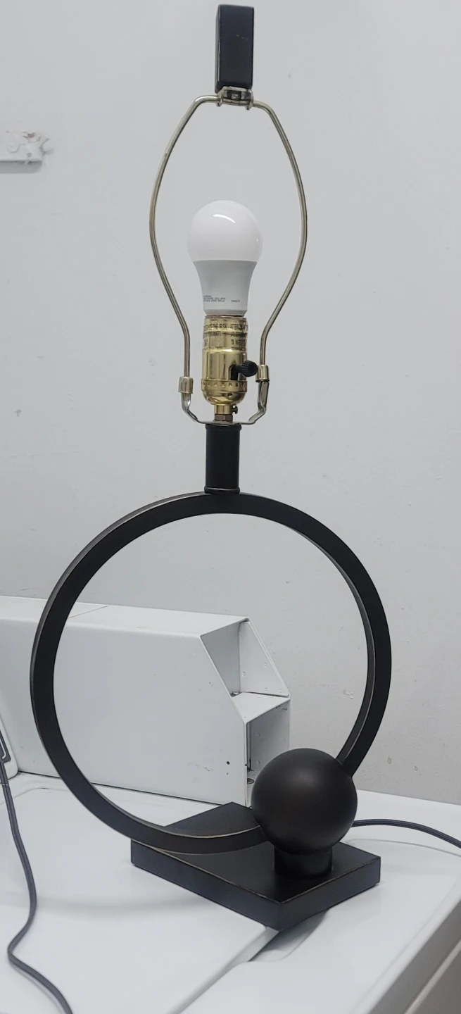 Modern Black Metal Table Lamp - photo 2