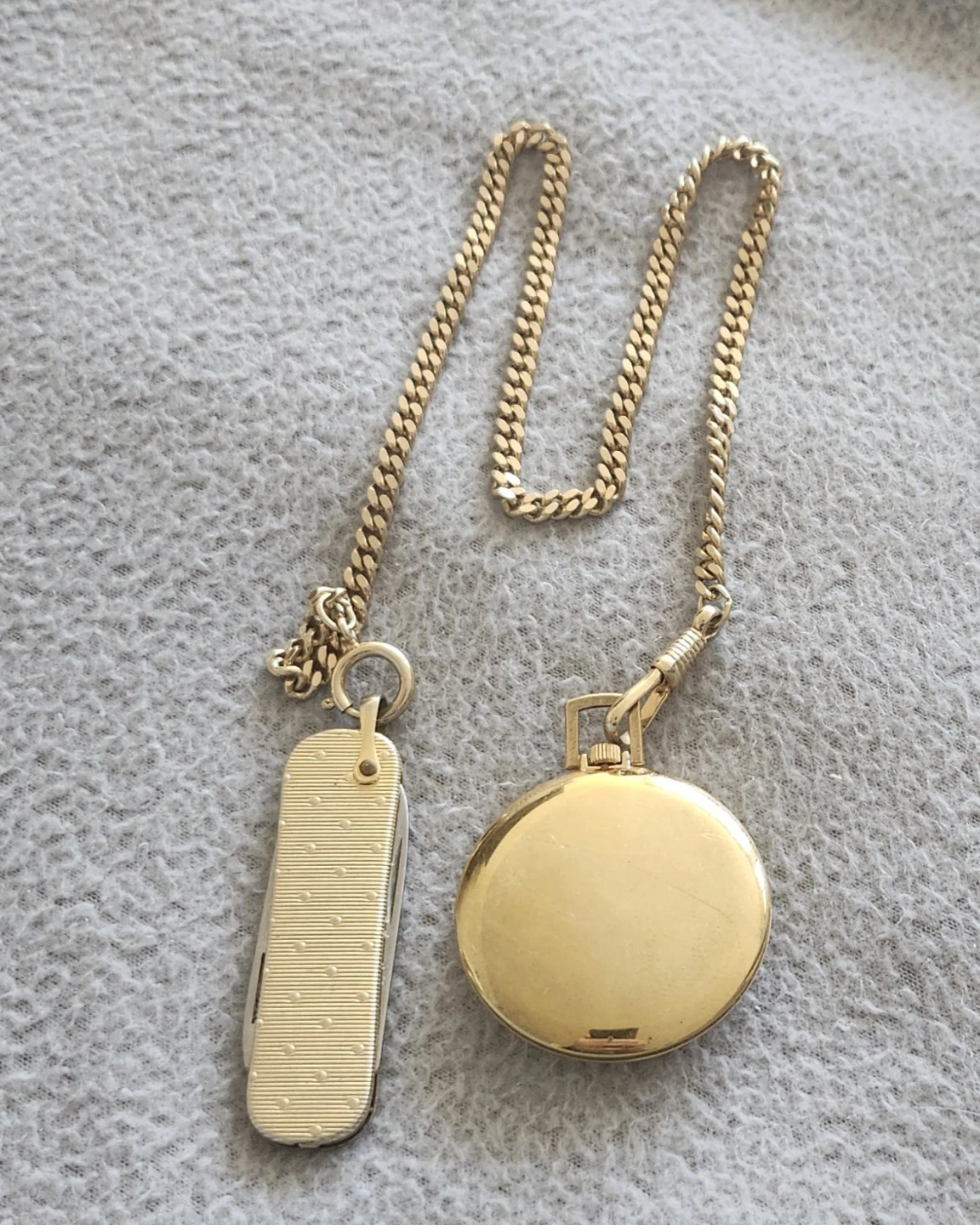Westclox Pocket Watch with Fob Knife and Chain - photo 2