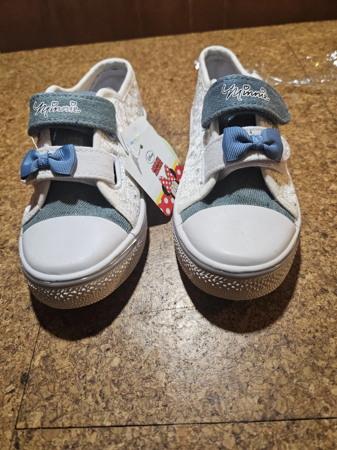 Minnie Mouse White Canvas Shoes Toddler Size 30 - photo 2