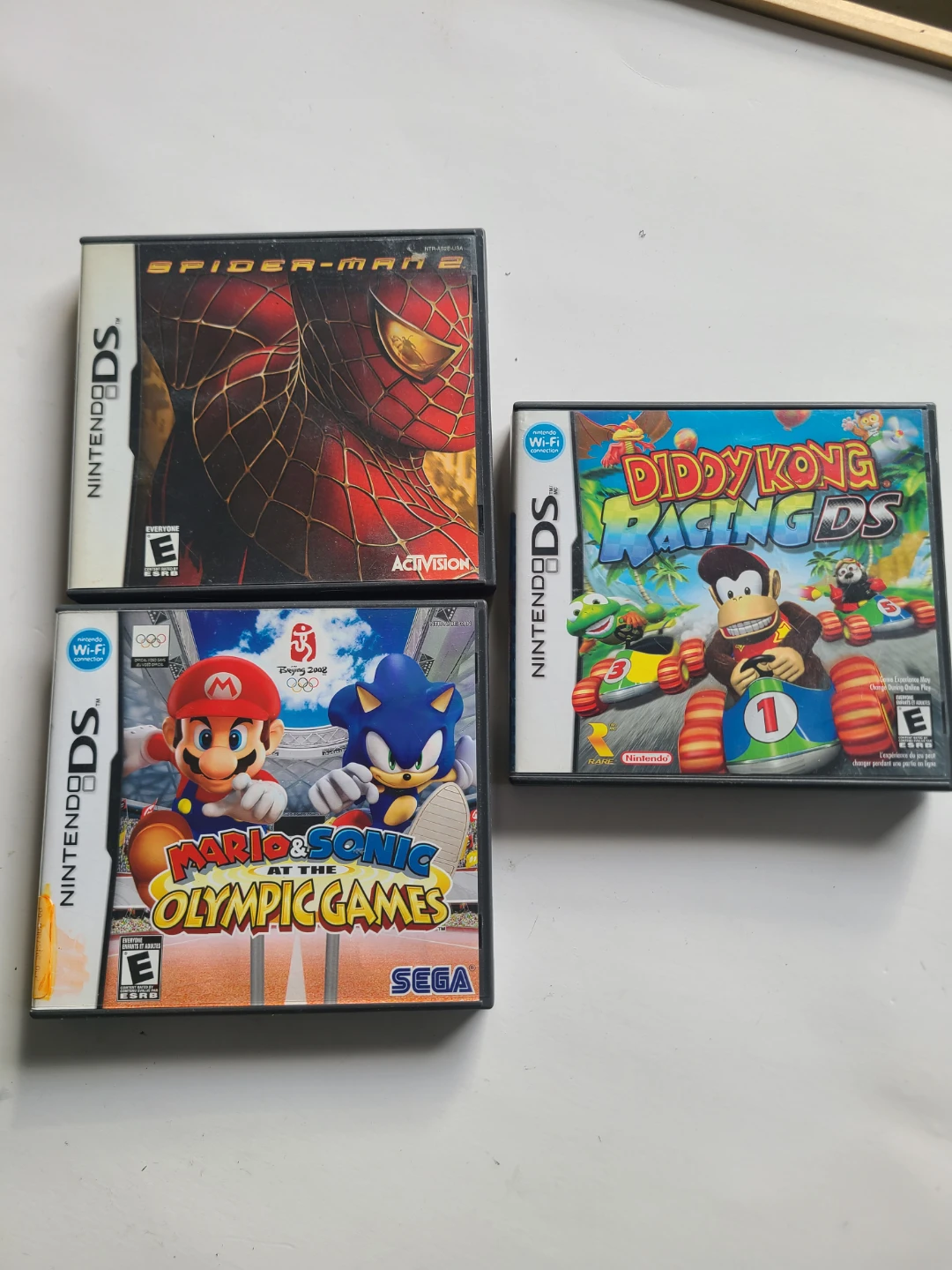 DS Games: Spider-Man 2, Diddy Kong Racing, Mario & Sonic Olympic