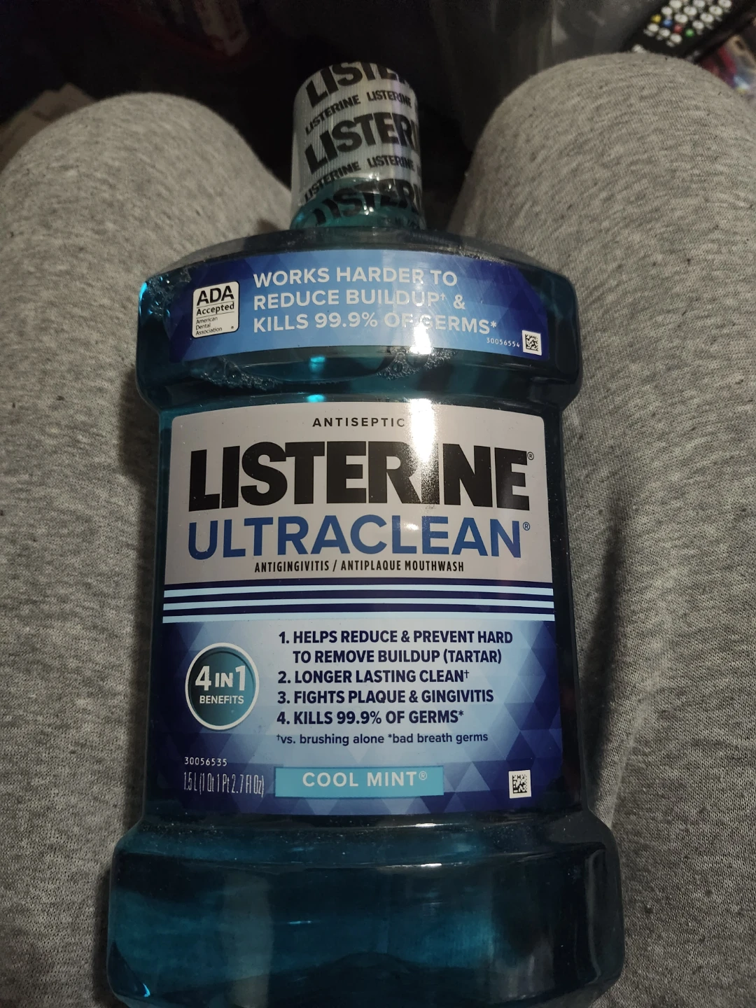 Listerine Ultraclean Cool Mint Antiseptic Mouthwash 1.5L
