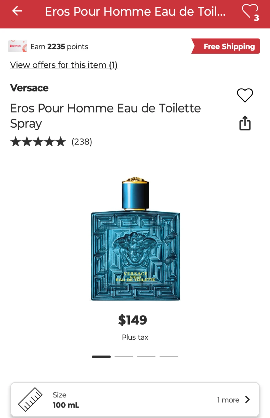 BN Versace Eros Eau de Toilette 100ml - photo 5