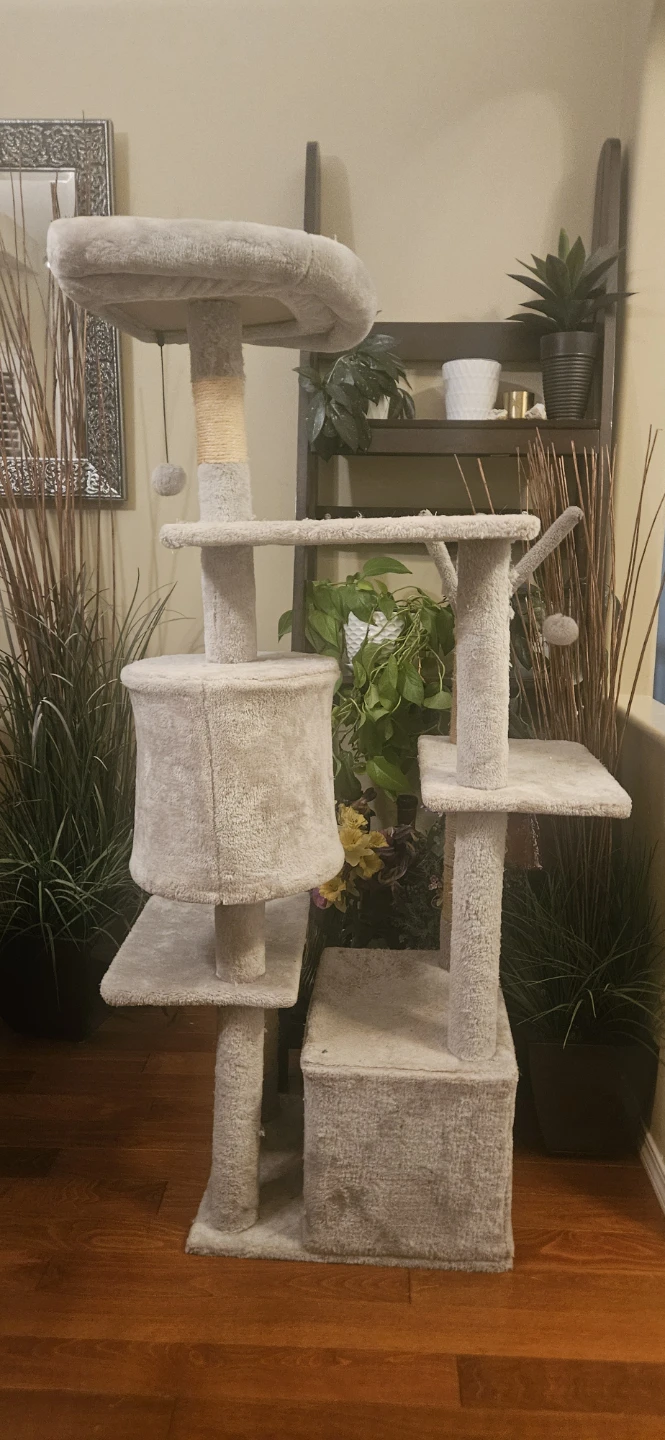 Multi-level Cat Tree Condo with Platforms and Hammock - photo 3