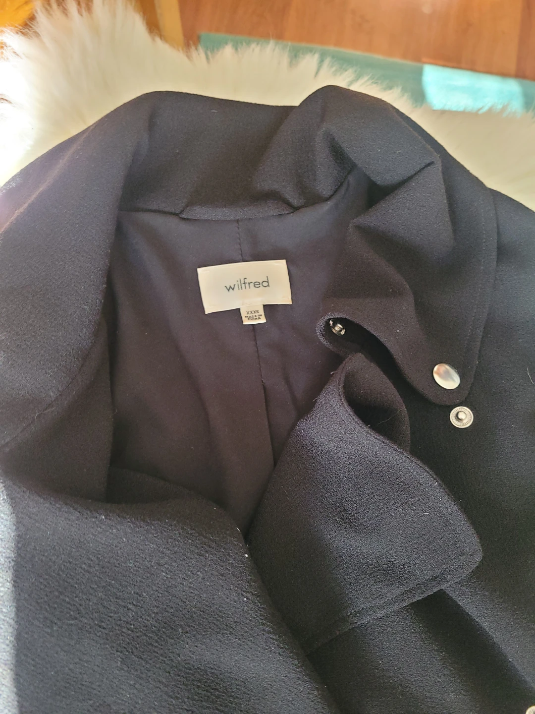 Wilfred Black Asymmetrical Zipper Jacket - XXS - photo 2
