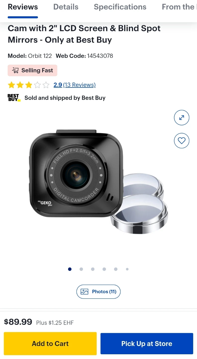BNIB GekoGear Dashcam - photo 4