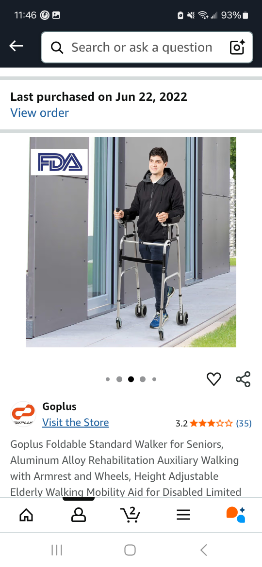 Foldable Aluminum Walker