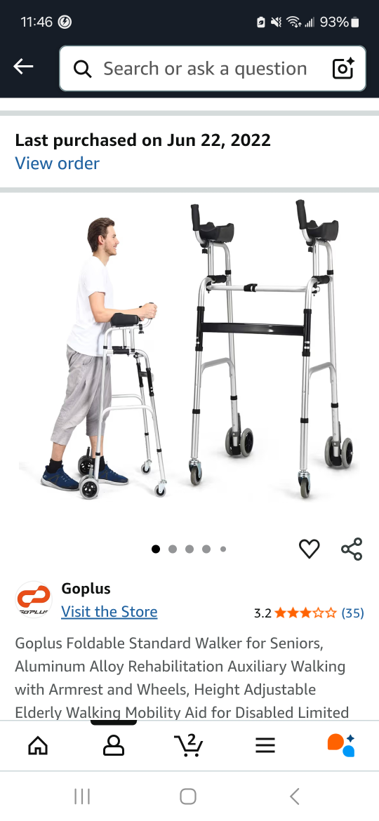 Foldable Aluminum Walker - photo 4