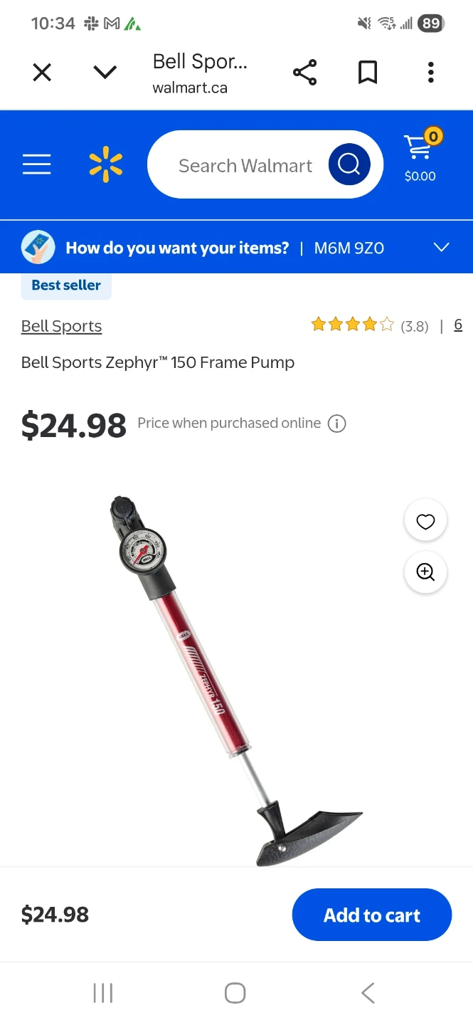 Bell Sports Zephyr 150 Frame Pump with Gauge - photo 2