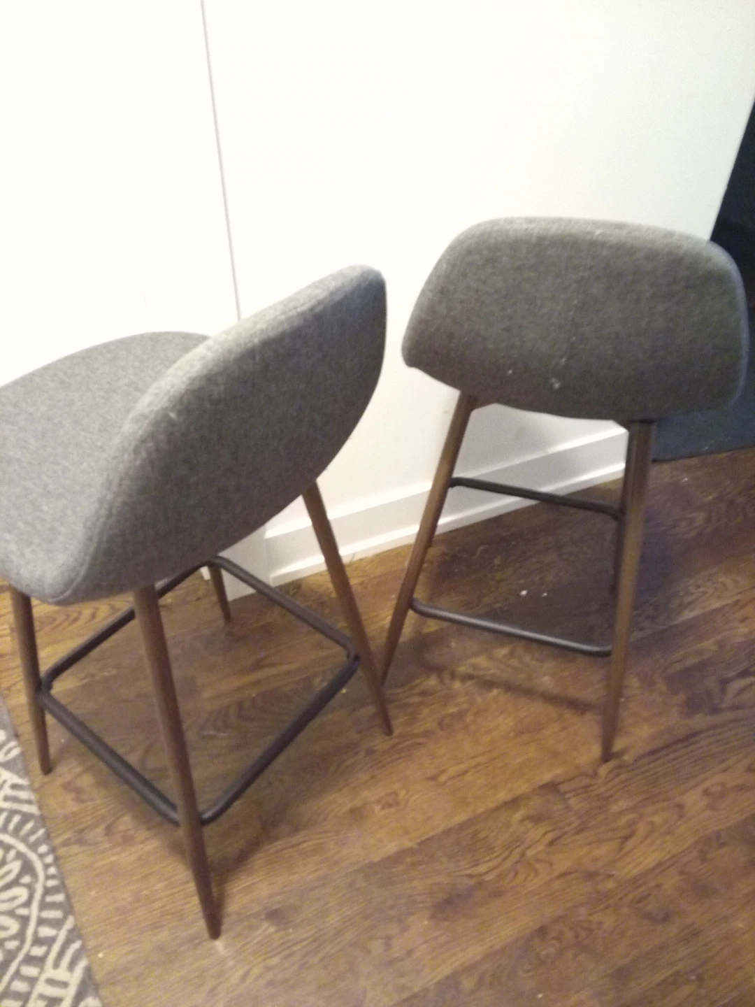 2 Modern Upholstered Grey chairs 🥕 - photo 2