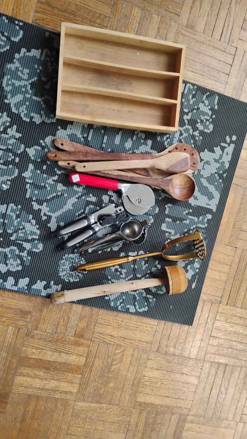 Kitchen Utensil Set and Paper Towel Holder