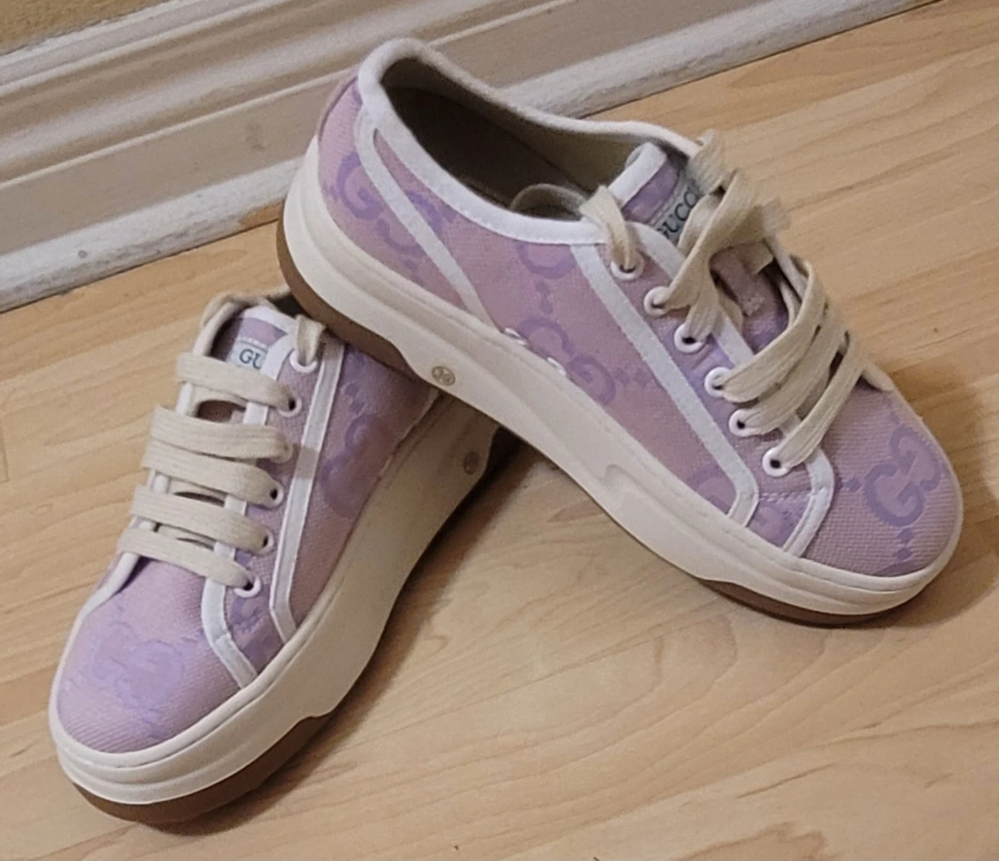 Gucci Tennis 1977 Sneakers - Lavender GG Pattern