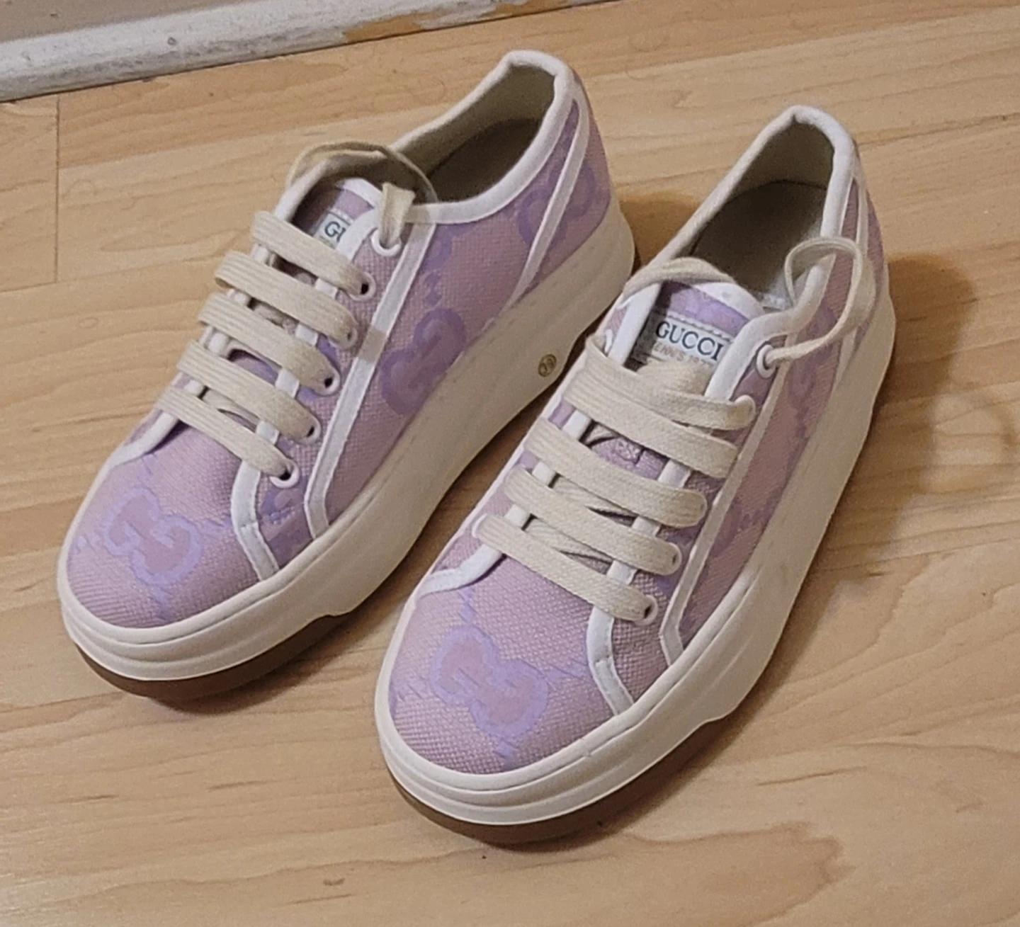 Gucci Tennis 1977 Sneakers - Lavender GG Pattern - photo 2