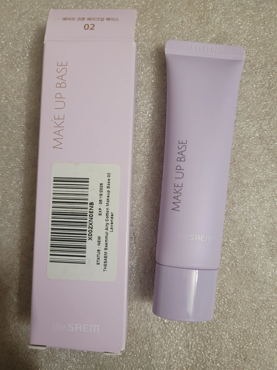 the SAEM Make Up Base Cotton Makeup Base 02 Lavender - photo 2