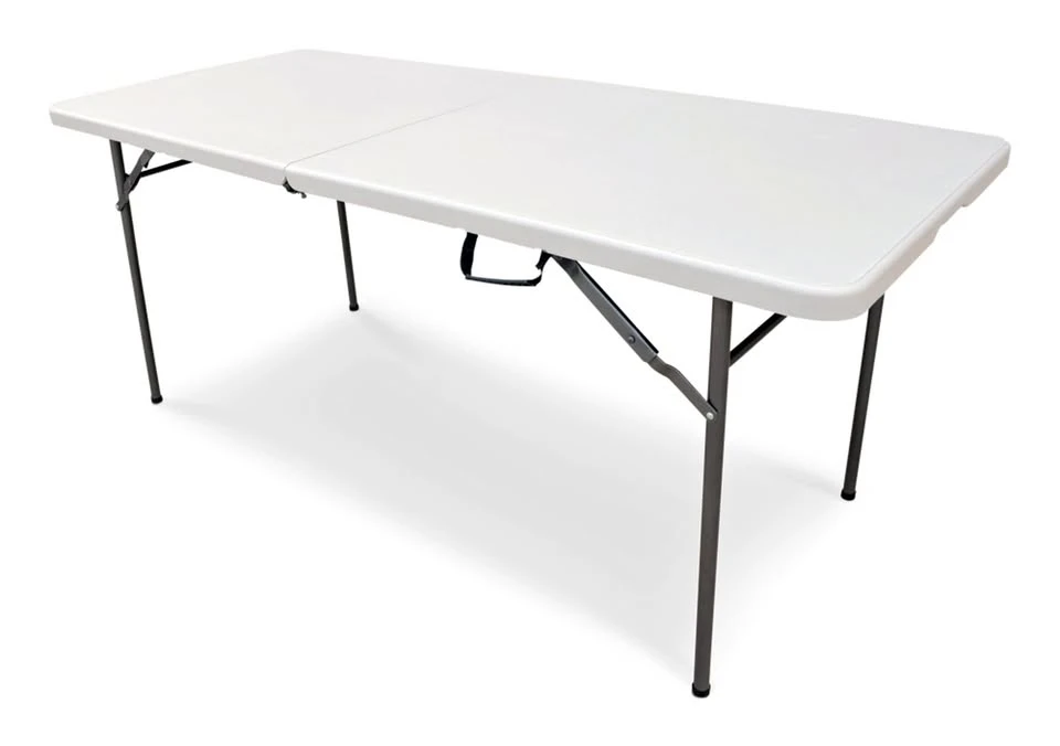 White/Grey Folding Utility Table