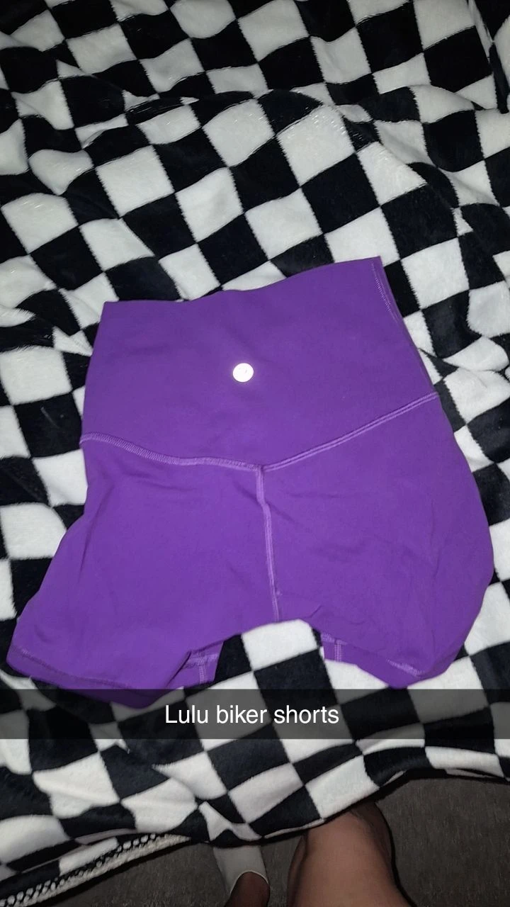 Lululemon Purple Biker Shorts