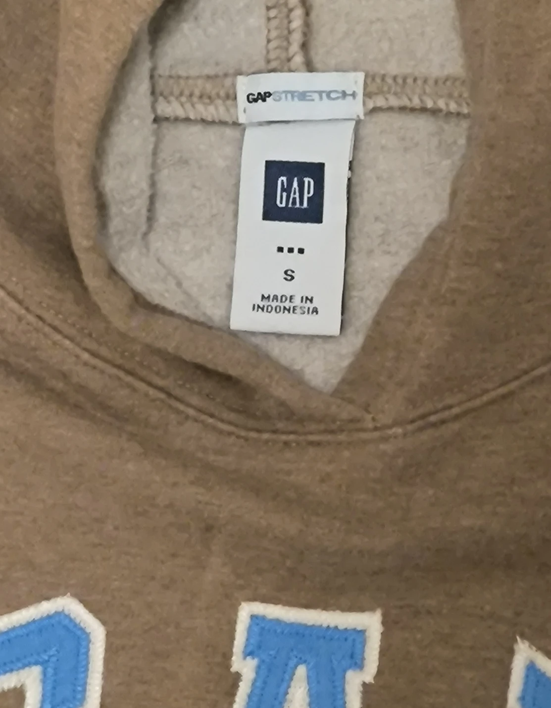 GAP Brown Hoodie Blue Logo - photo 2
