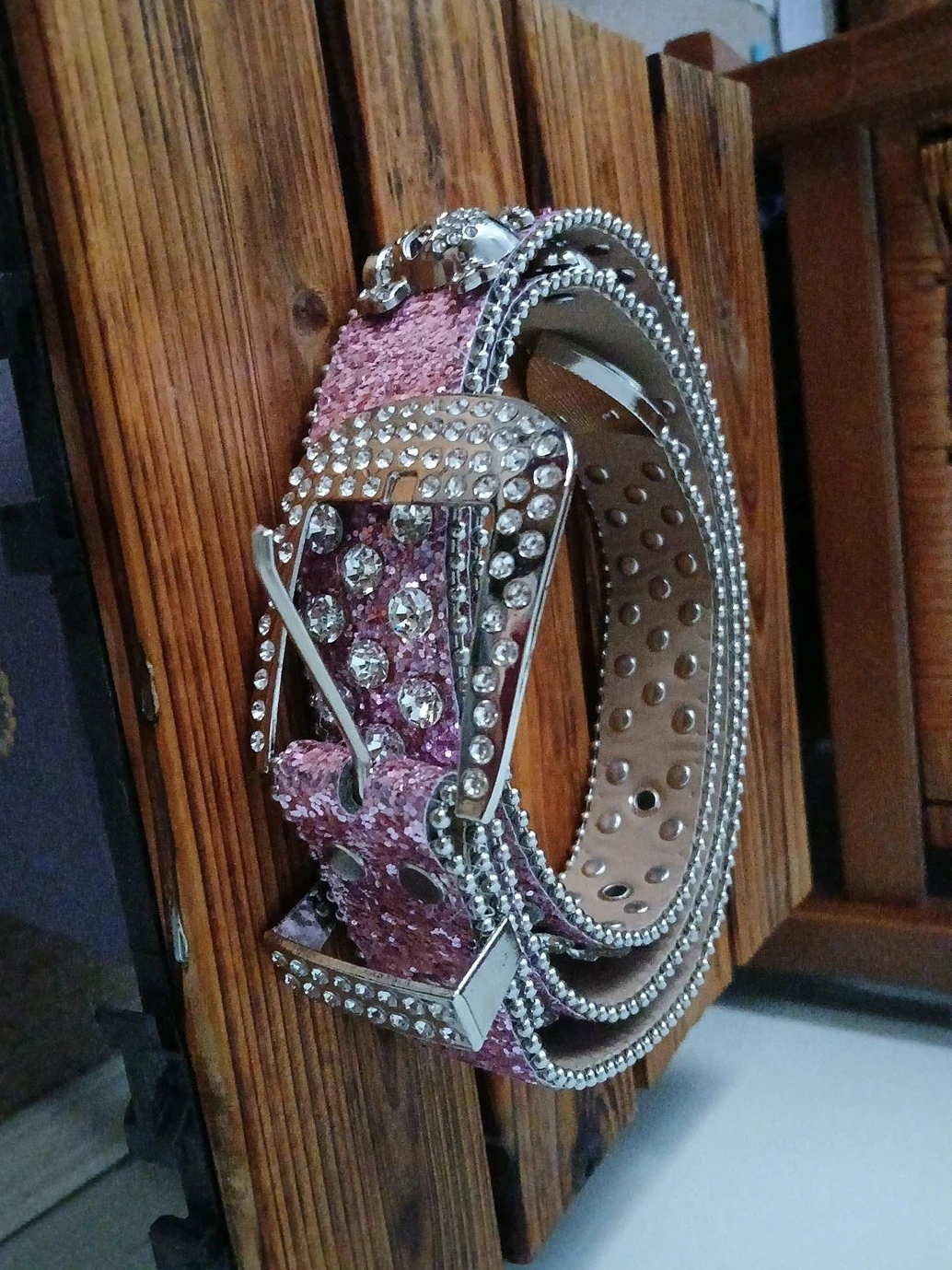 Sparkly Pink Rhinestone Belt - photo 2