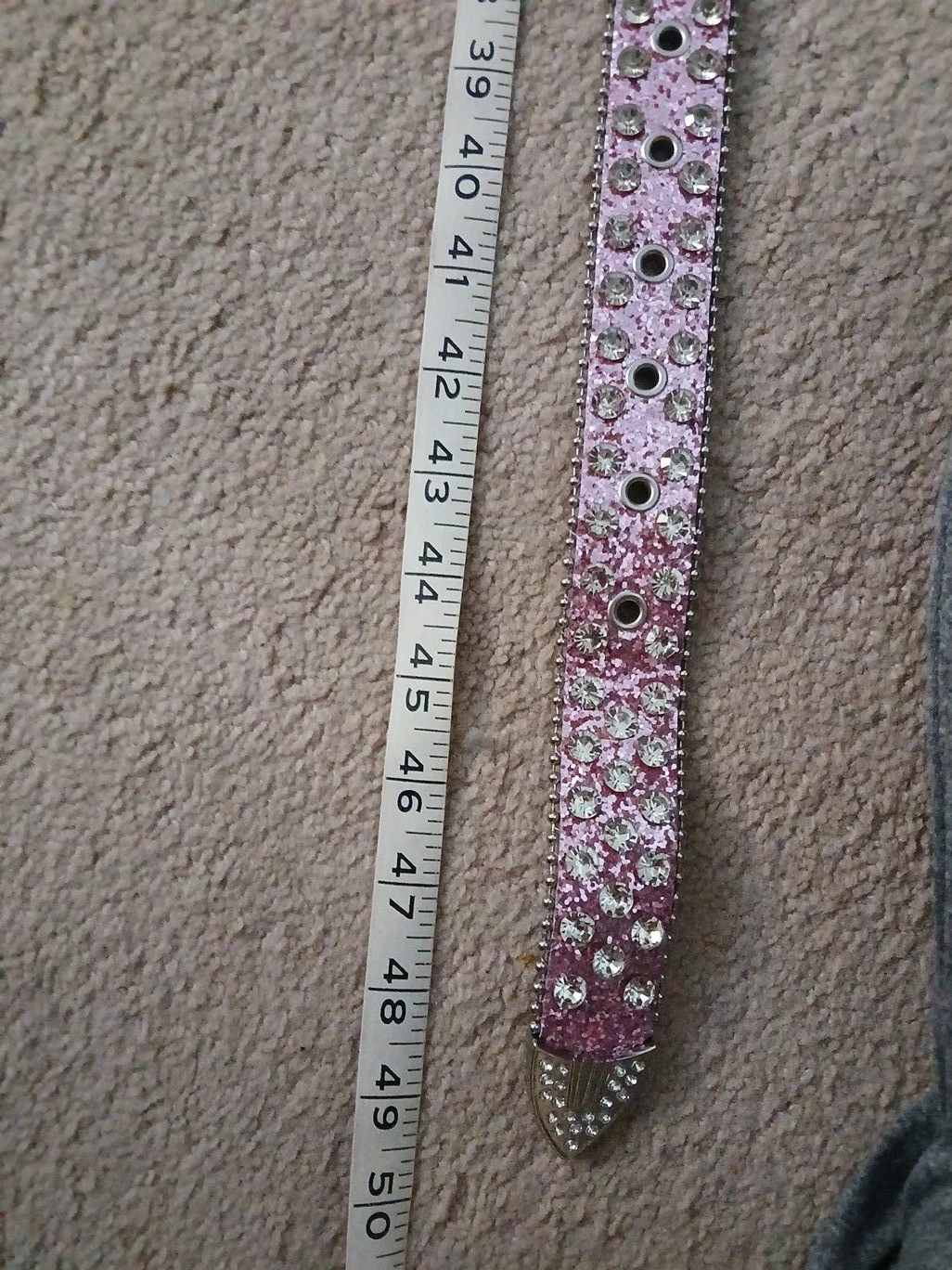 Sparkly Pink Rhinestone Belt - photo 3
