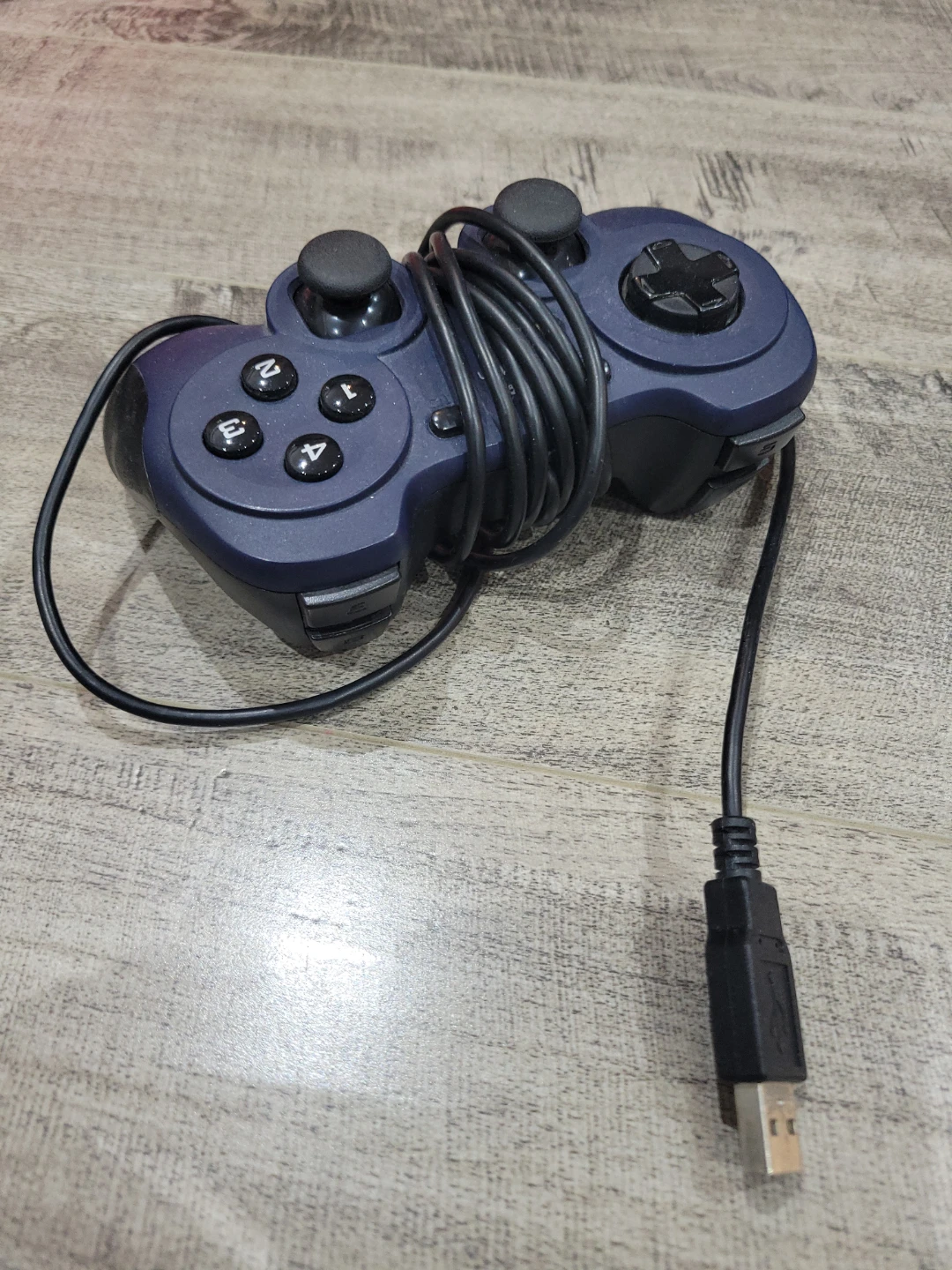 2x Dark Blue USB Game Controller - photo 4