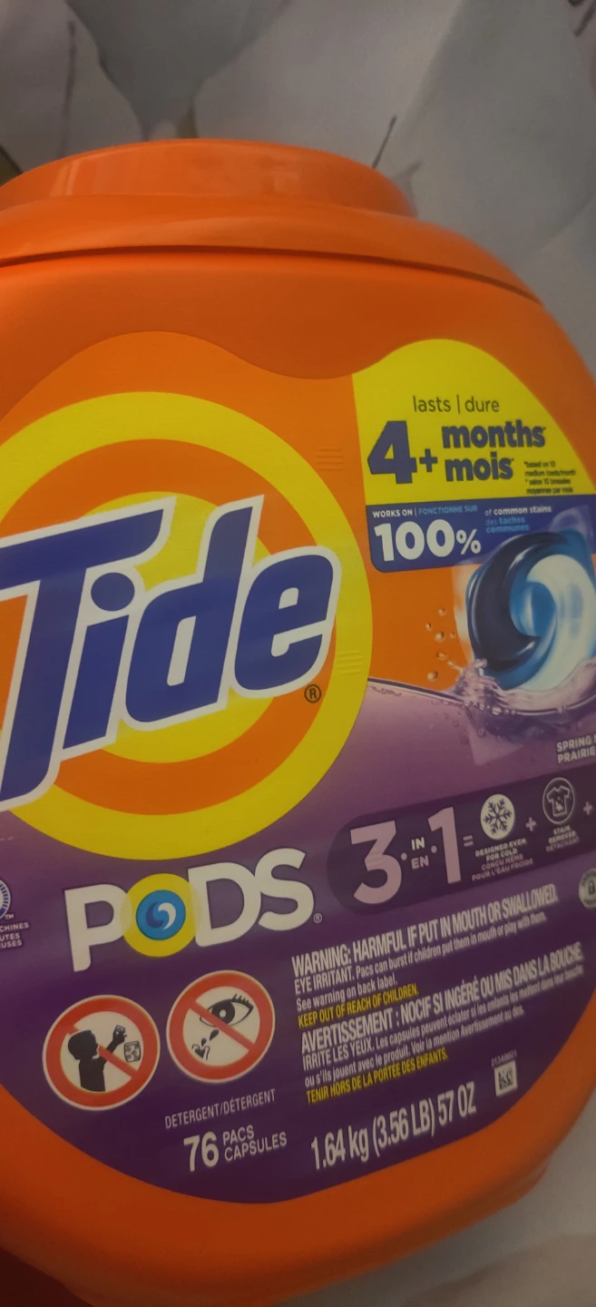 Tide PODS 3 in 1 Detergent - 76 Count x 2 - photo 3