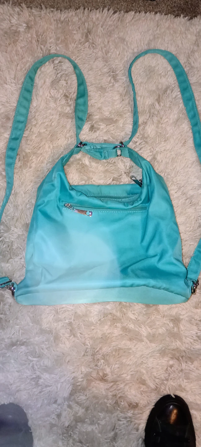 Turquoise Convertible Backpack Purse - photo 3