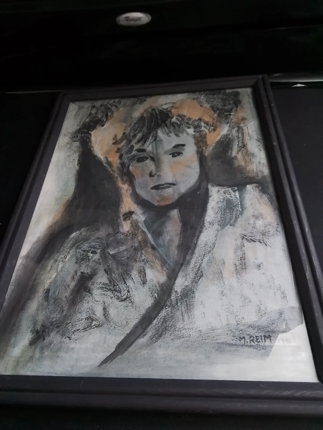 "Tomorrow"Artist Signed Marian Reim 1991 Monoprint On Rice Paper - photo 5