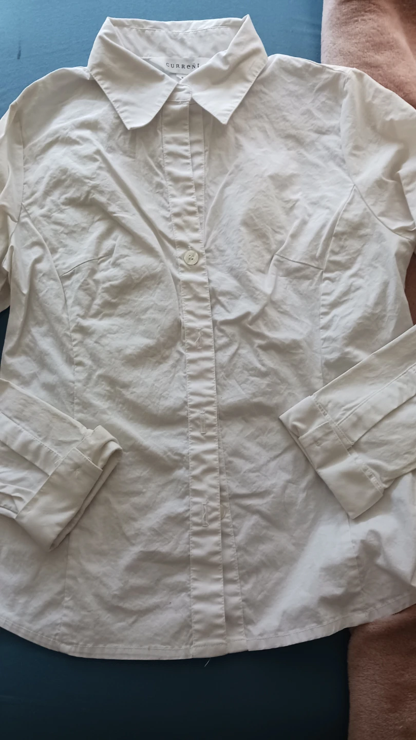 CURRENT White Pleated Shirt