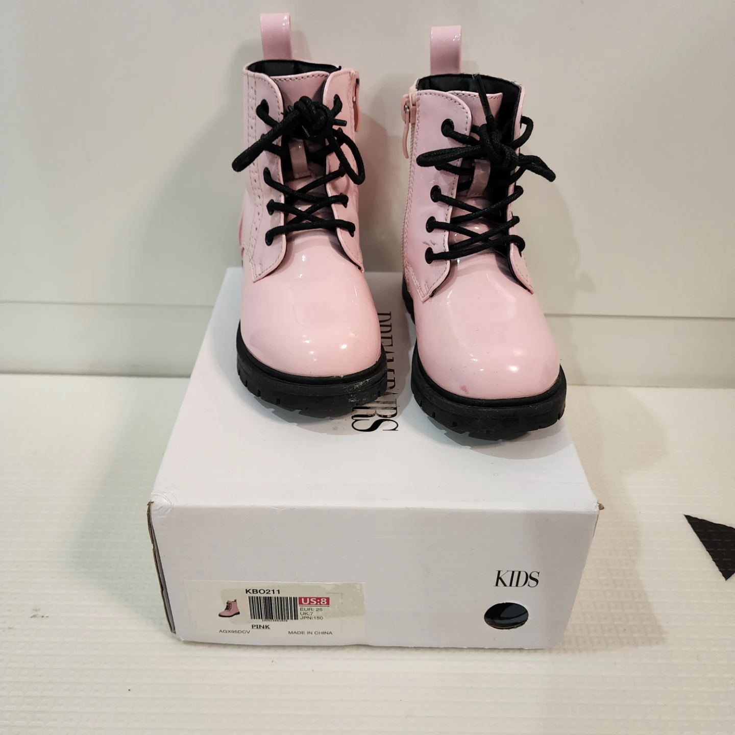 Toddler Girls Pink patent Boots Size 8c - photo 5