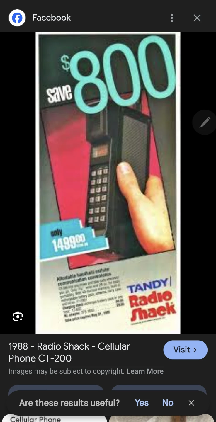 1988 Tandy Radio Shack CT-200 Cellular Phone - photo 2