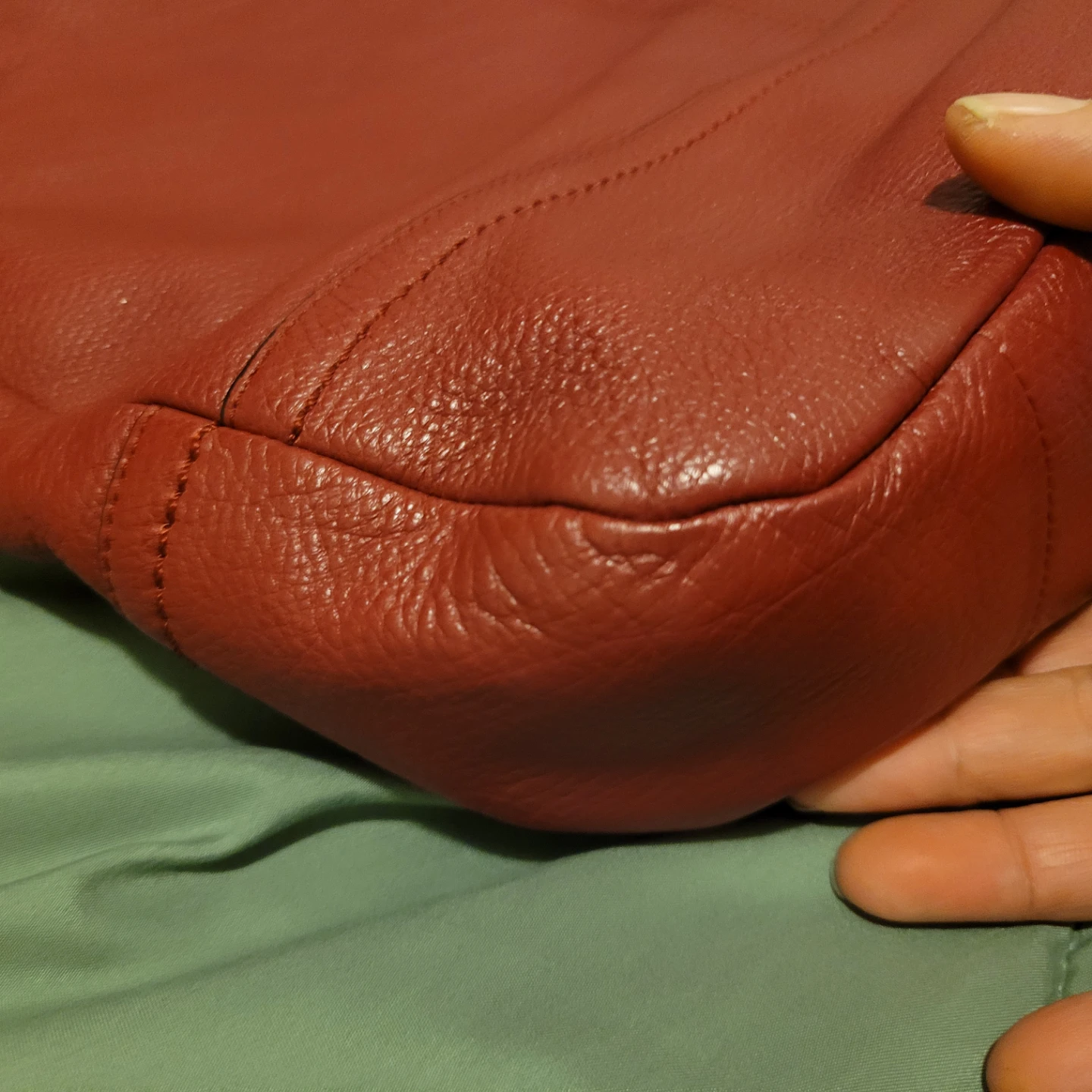 Coach Red Leather Shoulder Bag - photo 5