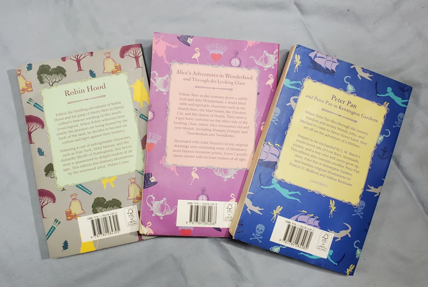 Set of 3 : Robin Hood, Alice in Wonderland, Peter Pan - photo 2
